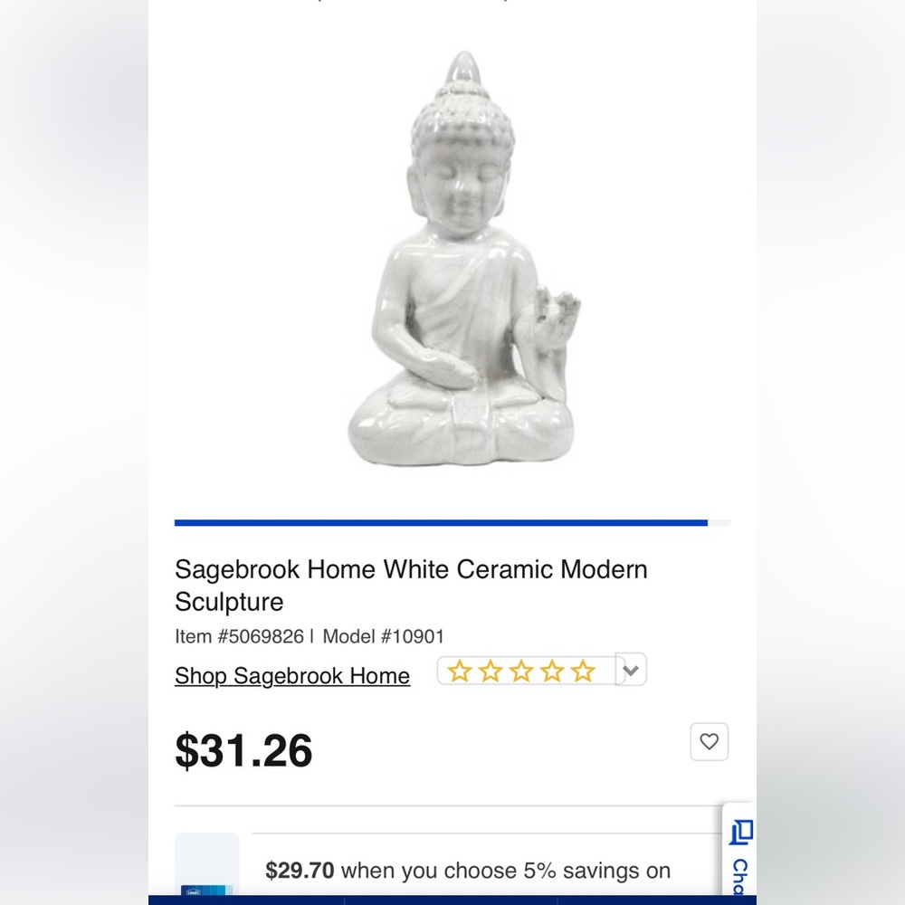 Ceramic Buddha - Picture 9 of 9